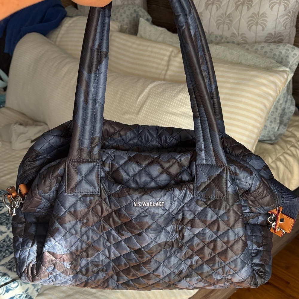 MZ Wallace Quilted Navy Bag